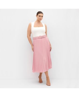 Women's Petra Pleat Midi Skirt