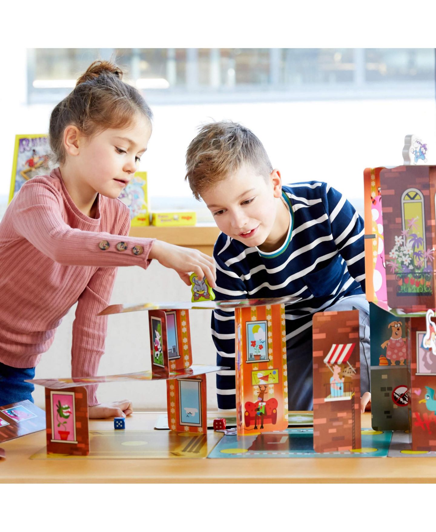 Детская настольная игра Haba Rhino Hero Super Battle 3D Stacking-Strategy Board Game, Ages 5+, цвет: Mutli — фото 4