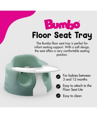 Baby Floor Seat, Portable Infant Sit Up Chair w/ Tray Attachment, Hemlock