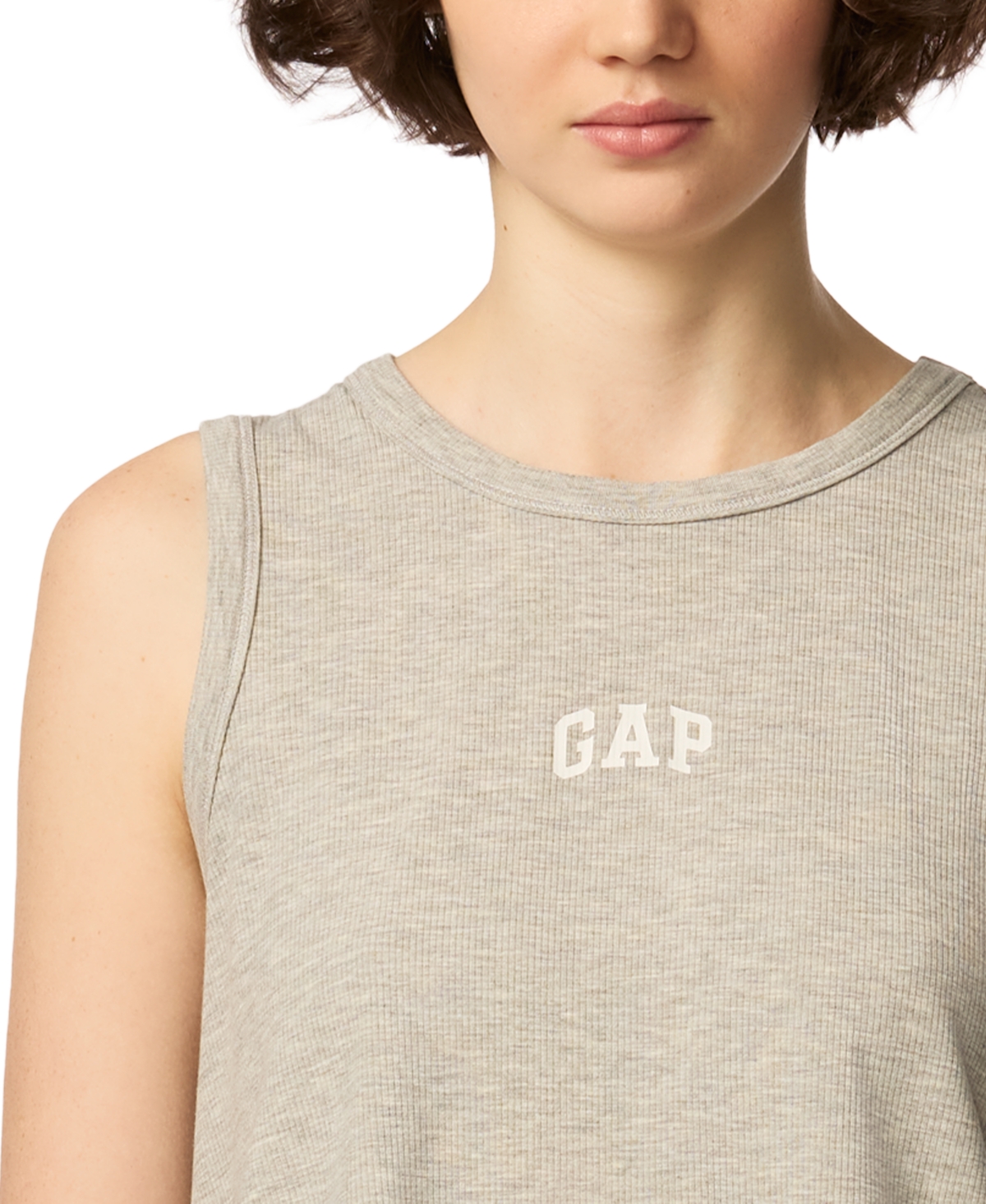 Gap Women's Ribbed Tank Top and Pull-On Shorts, 2-Piece Set