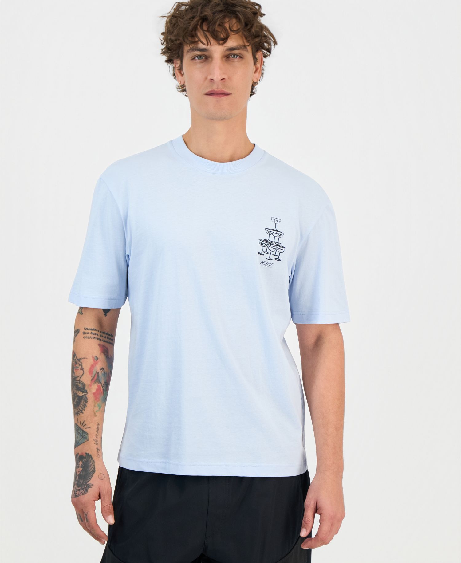 Men's Nucavo Cotton Logo Graphic T-Shirt