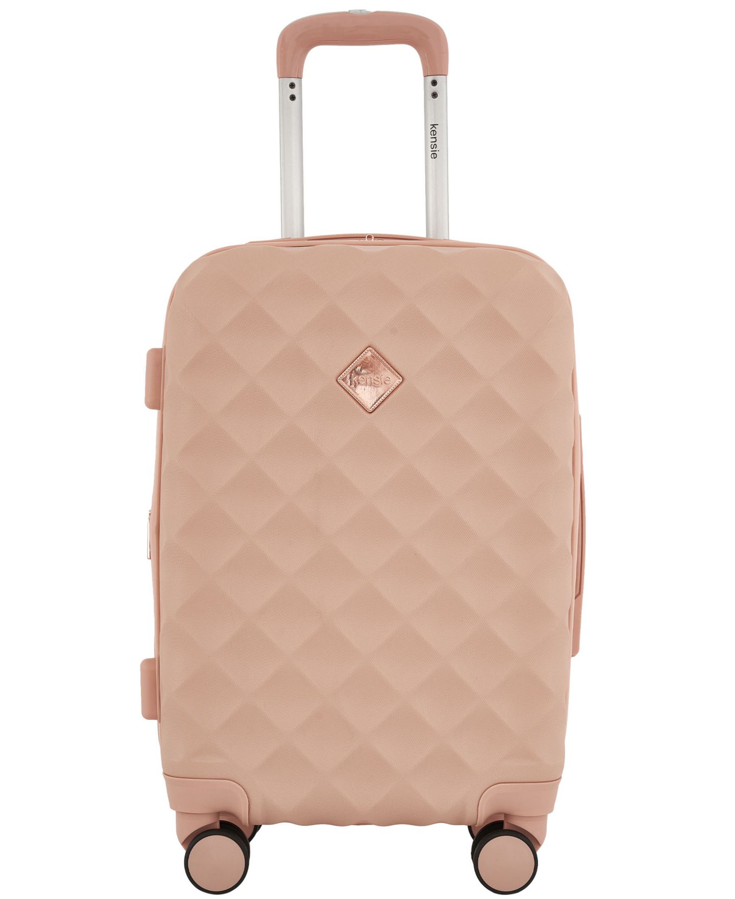 Чемодан Kensie Appleton Collection Small Rolling Hard Case Carry-On, цвет: Пыльный розовый — фото 1