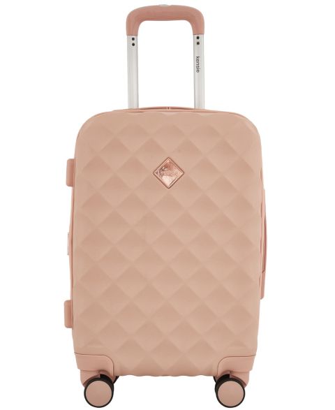 Чемодан Kensie Appleton Collection Small Rolling Hard Case Carry-On, цвет: Пыльный розовый