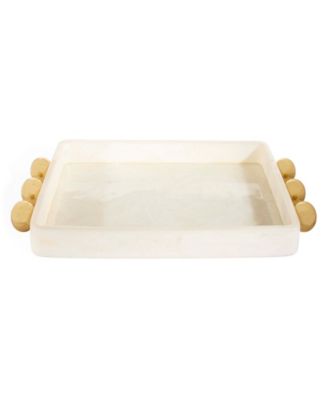 Fontana Marbleized 21" Acrylic Tray