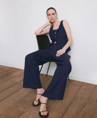 Women's Wide Leg Mid-Rise Jeans