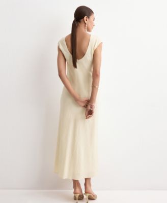 Women's Open-Back Textured Dress