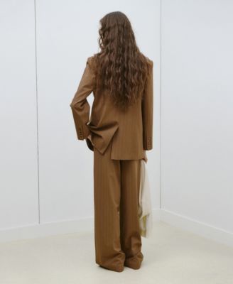 Women's Pinstripe Suit Blazer