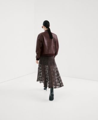 Women's Pockets Collarless Jacket