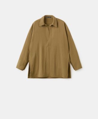 Women's Collared Oversized Shirt
