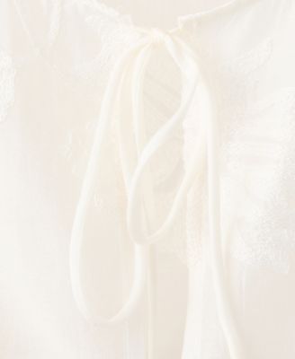 Women's Floral Embroidery Lyocell Blouse