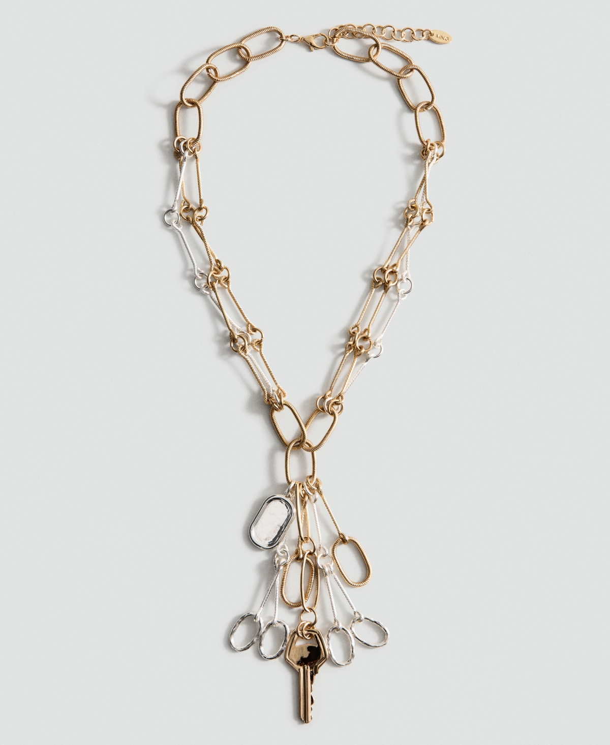 Mango Women's Pendant Chain Necklace In Gold