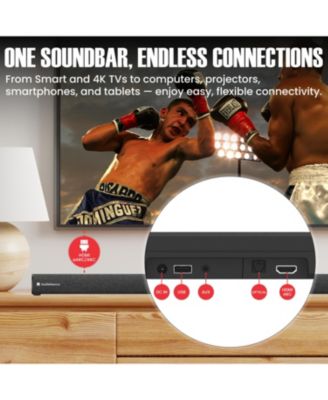 2.1 Soundbar, Wireless Subwoofer w/Dolby Atmos, Bluetooth Streaming for Smart TV and Multi-Devices, Compact Design, 240W Max Output