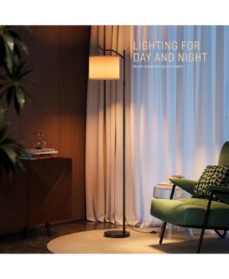 RGB Floor Lamp with Remote App Control Stepless Dimming 3 Color Temperatures Adjustable Height and Shade