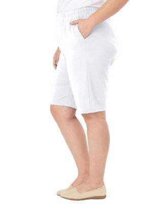 Plus Size 7-Day Knit Bermuda Shorts