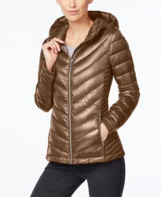 calvin klein chevron packable down coat