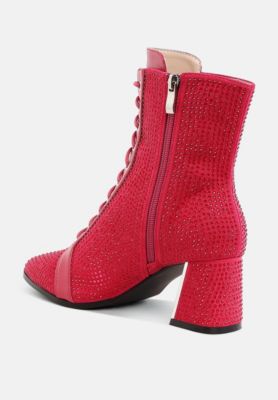 Women's Calla Rhinestone Embellished Ankle Boots