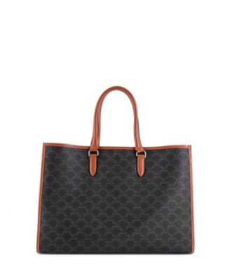 Horizontal Cabas Tote Triomphe Coated Canvas