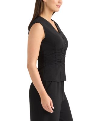 Women's Sleeveless Gathered Top
