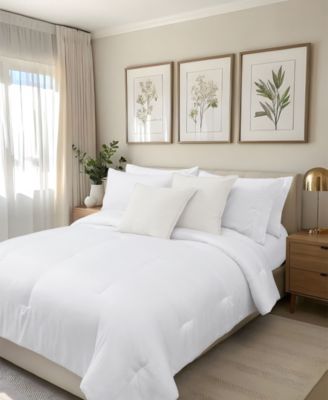 Faux Linen Plush 2-Pack Decorative Pillow Set, 20" x 20"