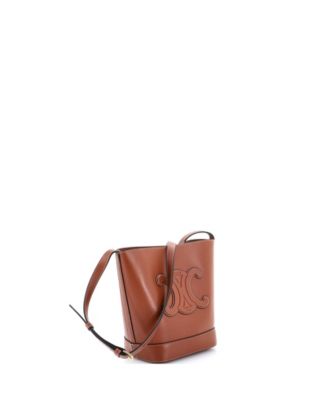 Small Cuir Triomphe Bucket Bag Leather