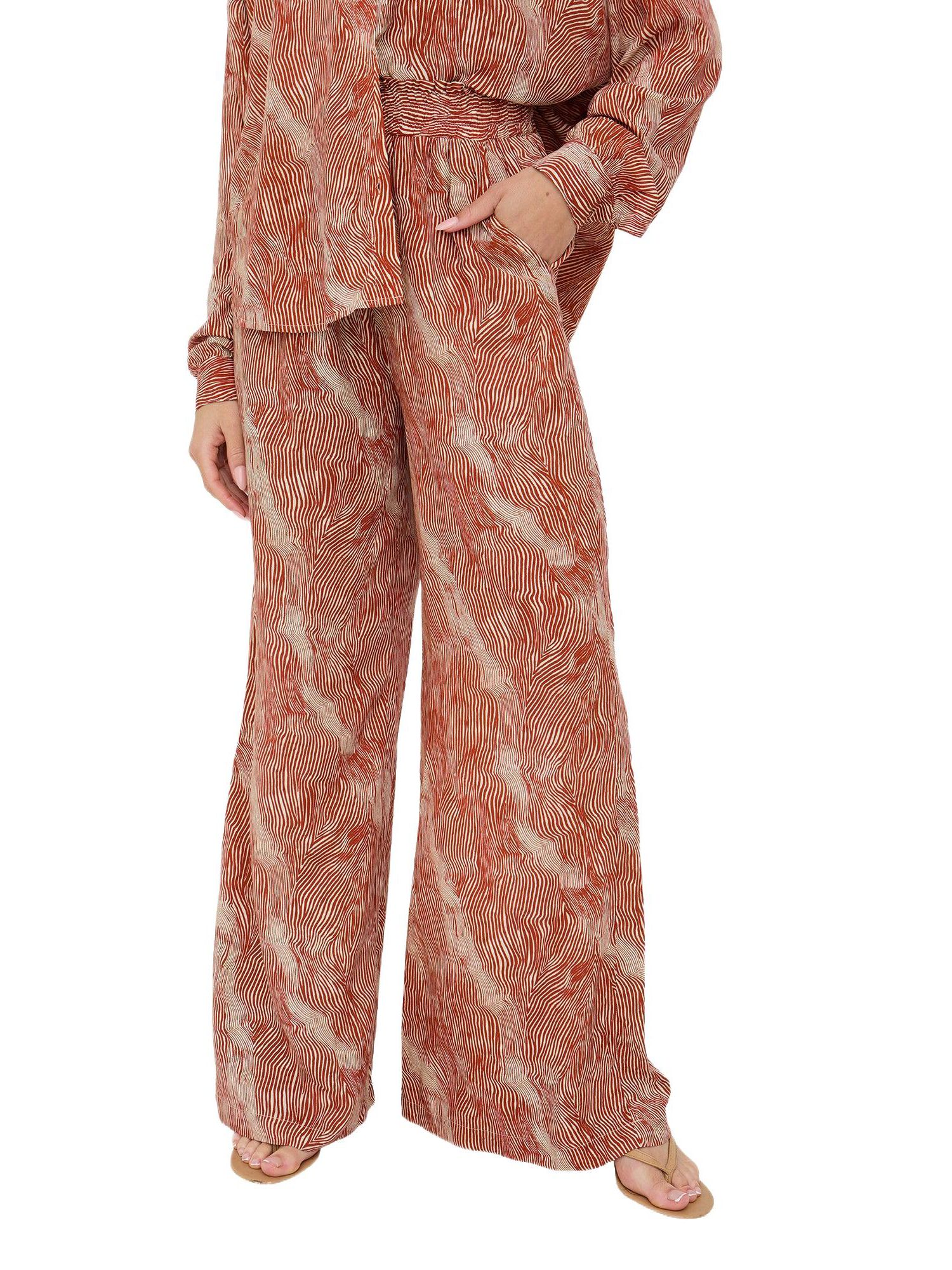 Women's Ginger High Waist Tiger Print Trouser
