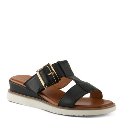 Seaport Women's Wedge Sandal with Leather Upper