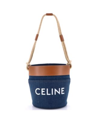 Small Rope Bucket Bag Denim