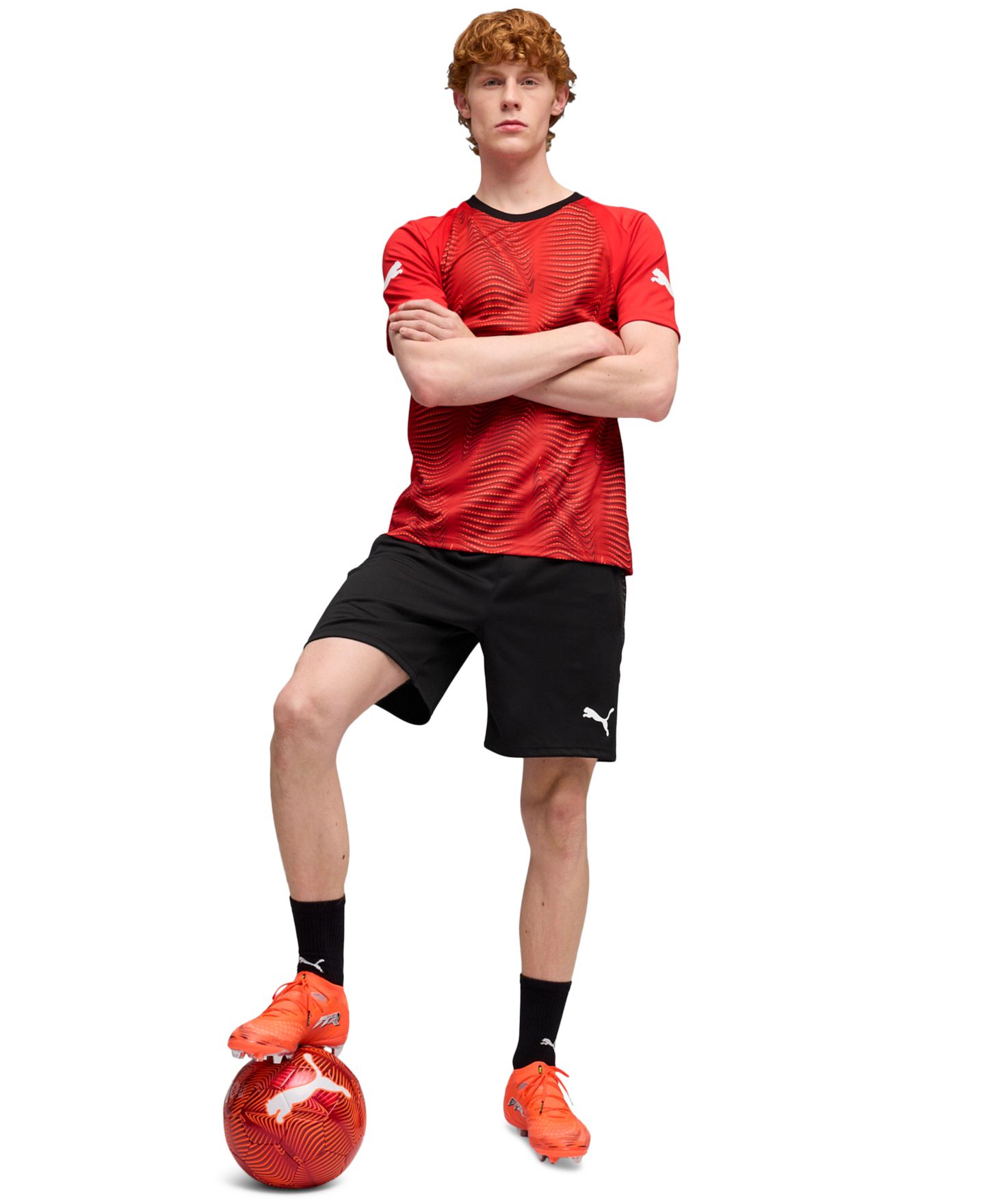 Мужские шорты Puma Soccer, цвет: Серый — фото 2