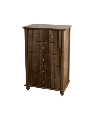 Modern 3 Drawer Dresser Finish Sturdy Construction for Bedroom Living Room Storage
