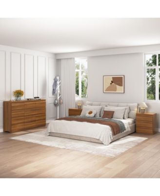 6 Drawer Dresser with Soft Close Drawers Wood for Bedroom Living Room