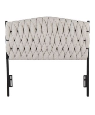 Fabric Twin Headboard 41-53H x 63W inch Durable Casual Design