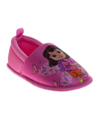 Toddler Dora the Explorer Slippers Plush, Warm, and Soft House Shoes