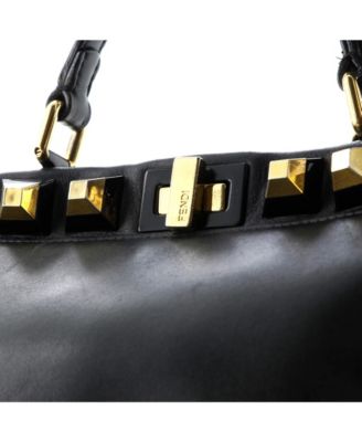 Mini Peekaboo Bag Leather with Studded Detail