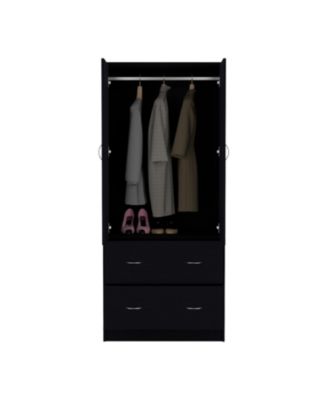 Taly 2Doors 2Drawers Armoire 70.9inch High Bedroom Storage Cabinet with Ample Space and Sturdy Construction