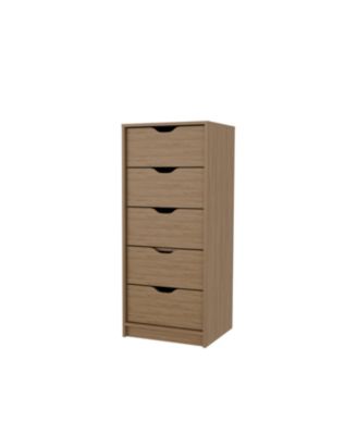 Modern 4 Drawer Dresser Rustic Particleboard Cabinet Waterproof for Bedroom Entryway Bathroom