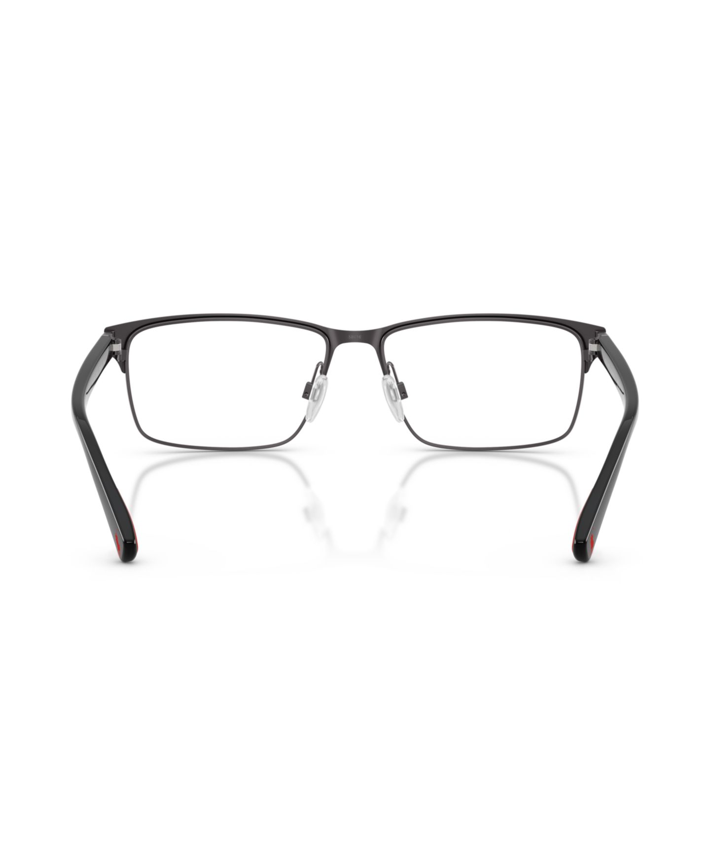 Мужские очки Polo Ralph Lauren Man Rectangle Metal PH1243 Eyeglasses, цвет: Тёмный графитовый металлик — фото 2