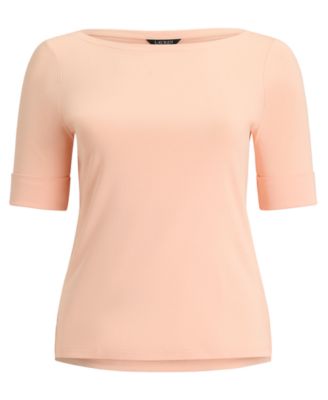 Plus Size Cotton Boatneck T-Shirt