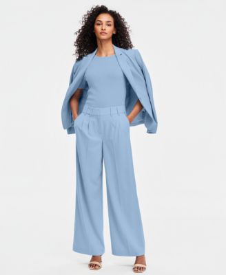 Women's Pleat-Front Wide-Leg Pants