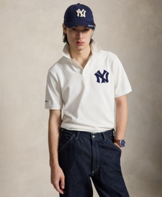 Men's Yankees Logo Mesh Polo Shirt