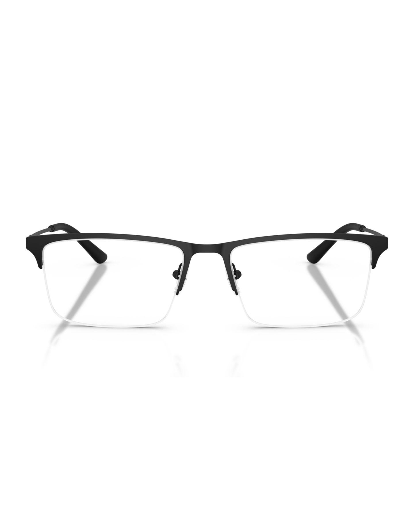 Мужские очки Emporio Armani Man Rectangle Metal EA1177 Eyeglasses, цвет: Матовый чёрный — фото 5