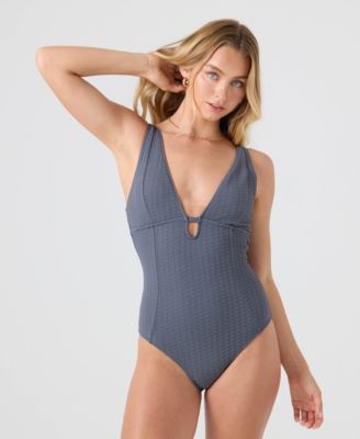 Women's Haleiwa Plunge-Neckline One-Piece Swimsuit