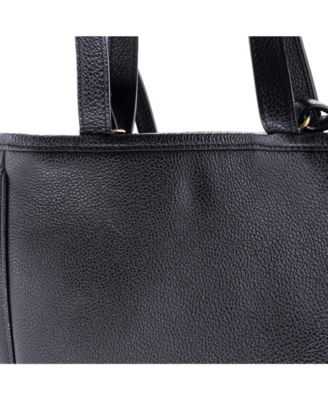 Small Folded Cabas Leather