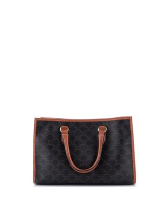 Mini Horizontal Cabas Tote Triomphe Coated Canvas