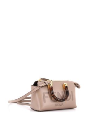 Mini Logo By The Way Top Handle Bag Embossed Leather