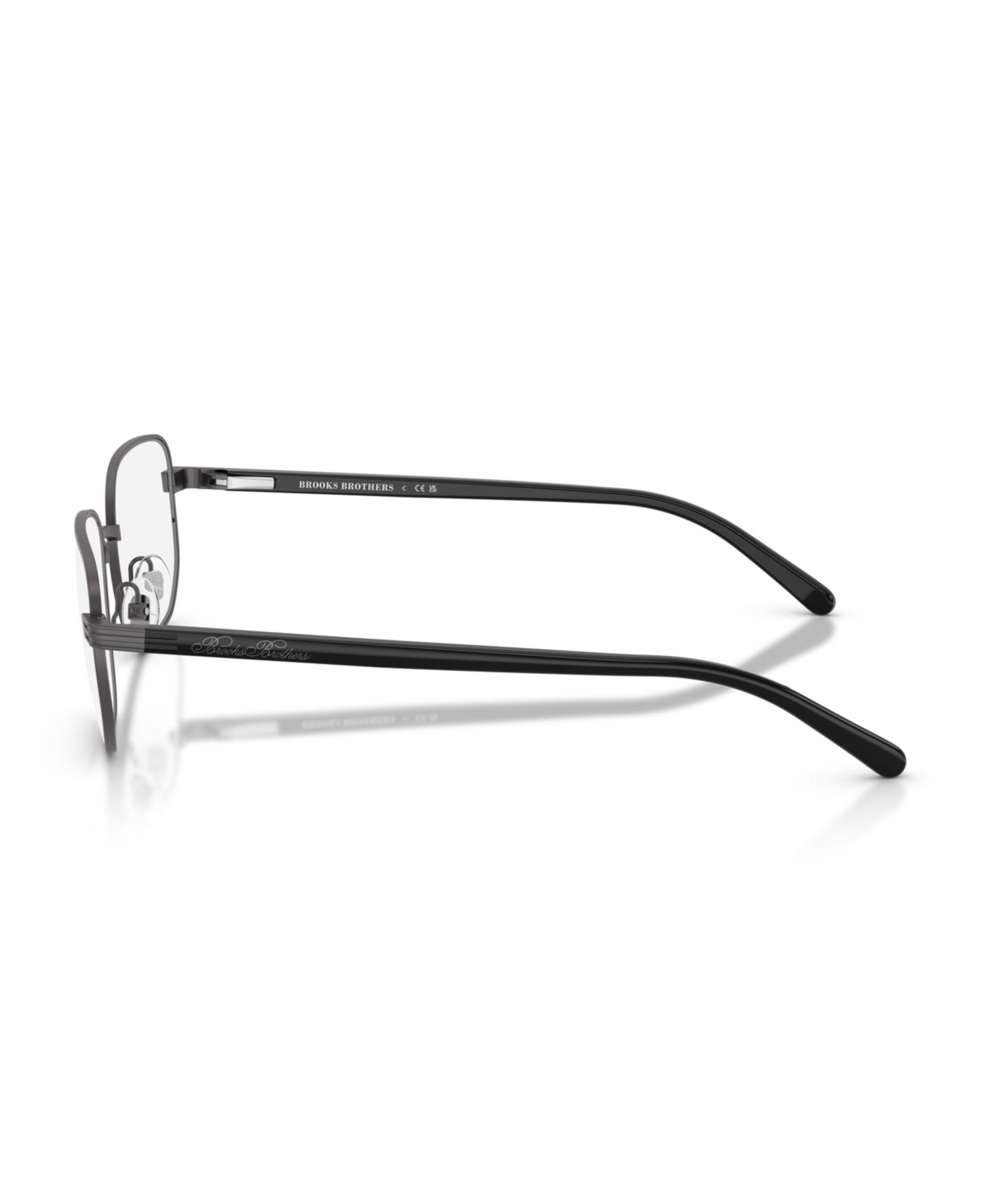 Мужские очки Brooks Brothers Man Oval Metal BB1123 Eyeglasses, цвет: Графитовый — фото 5