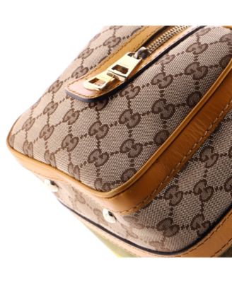 Small Vintage Web Boston Bag GG Canvas