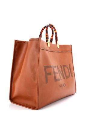 Large Sunshine Shopper Tote Leather