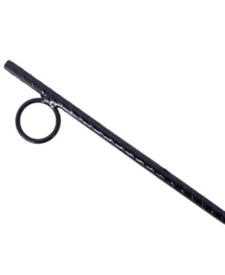 12pcs 3 Eighths x 18 Inch Steel Rebar Stakes with 1 Inch Loops Heavy Duty Angled Ends Ground Stakes for Tents Canopies Campsites