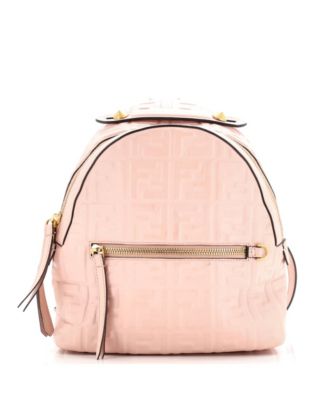 Mini By The Way Backpack Zucca Embossed Leather