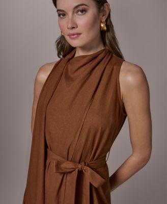 Women's Self-Tie A-Line Dress